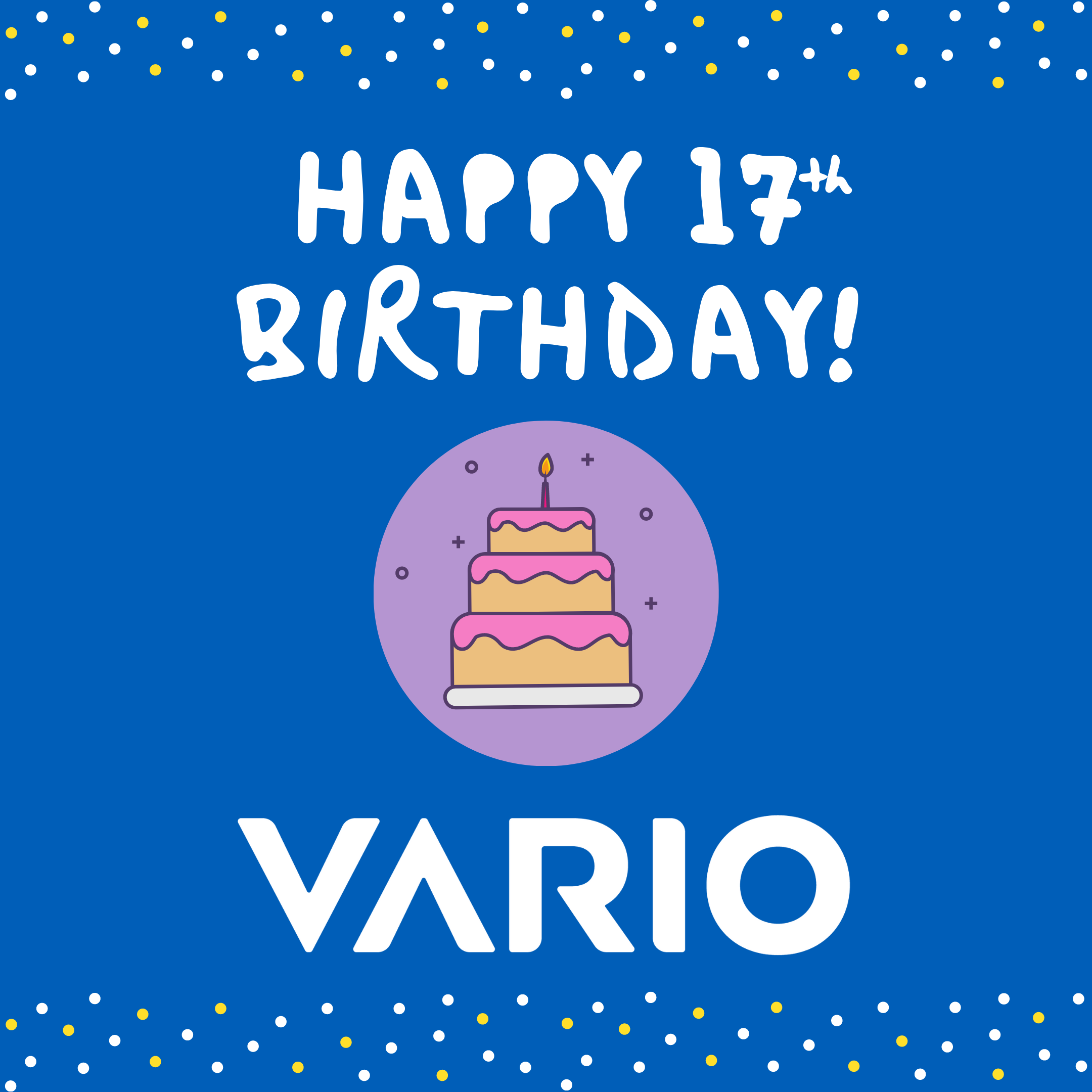 Γιορτάζουμε τα 17α γενέθλια της VARIO