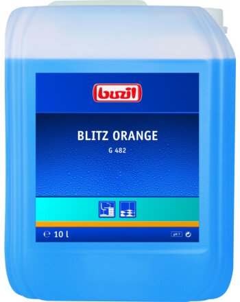 Buzil Blitz Orange G482 ουδέτερο αλκοολούχο καθαριστικό γενικής χρήσης με άρωμα πορτοκαλιού 10L
