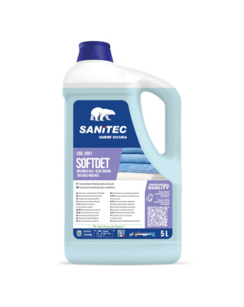 Sanitec Softdet μαλακτικό εξουδετερωτικό αλκαλικότητας με άρωμα Blue Orchid 5L/ 5 Kg