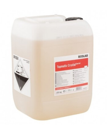 Ecolab Topmatic Crystal υγρό απορρυπαντικό για πλυντήριο πιάτων 25kg και για σκληρά νερά
