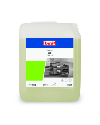 Buzil Vamat GF DW25 υγρό απορρυπαντικό για πλυντήριο πιάτων 12kg και για σκληρά νερά
