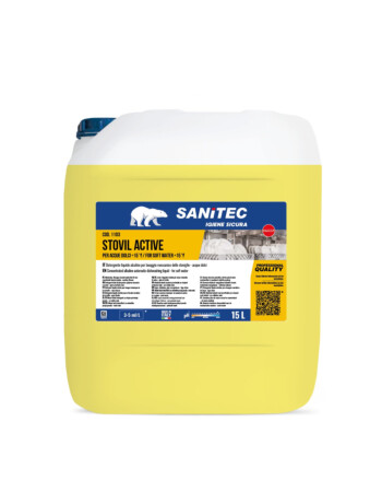 Sanitec Stovil Active συμπυκνωμένο απορρυπαντικό πλυντηρίου πιάτων για μαλακά νερά 15L/ 17,6 Kg