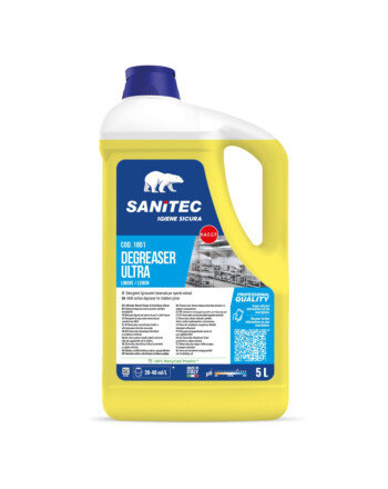 Sanitec Degreaser Ultra  καθαριστικό και απολιπαντικό για επίμονους ρύπους με άρωμα λεμόνι 5L/ 5,1 Kg