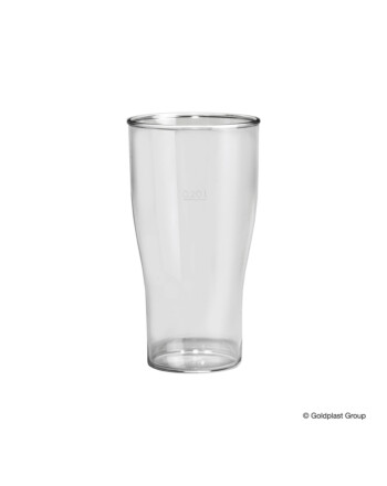 Goldplast Bicchiere ποτήρι μπύρας 360ml διάφανο  