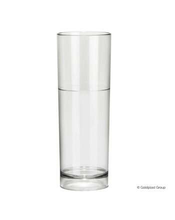 Goldplast Bicchiere ποτήρι σωλήνας 230ml διάφανο  