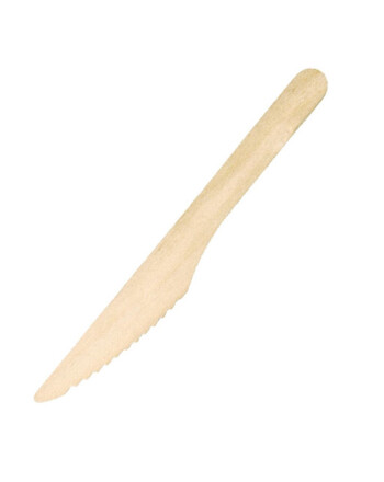 Μαχαίρι ξύλινο 16,5cm 100τεμ