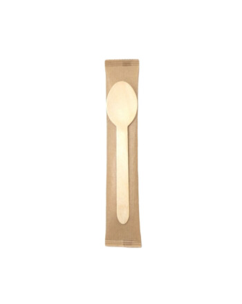 Κουτάλι ξύλινο 16cm σε χάρτινη συσκευασία