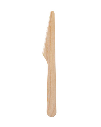 Biopak Silva μαχαίρι ξύλινο waxed 18,5cm 100τεμ