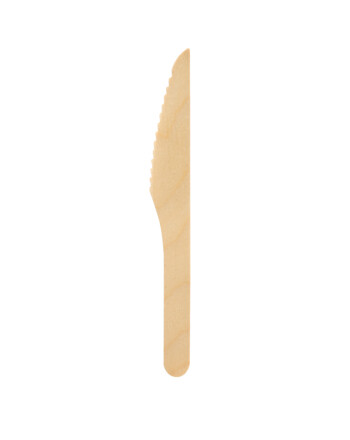 Biopak Petit μαχαίρι ξύλινο waxed 16,5cm 100τεμ