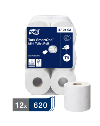 Tork® Smartone Mini ρολό υγείας centerfeed λευκό 2φυλλο 111,6m