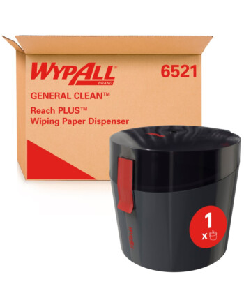 Wypall® Reach PLUS™ 4σε1 συσκευή ρολού centerfeed μαύρη τοίχου ή πάγκου