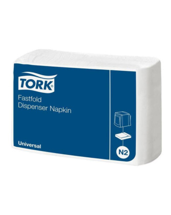 Tork® Fastfold χαρτοπετσέτα συσκευής λευκή 1φυλλη 24x30cm 300τεμ