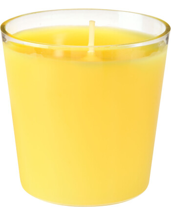 Duni Switch&Shine κερί σε ποτήρι κίτρινο, με άρωμα σιτρονέλλα 6,5xØ6,5cm 30h