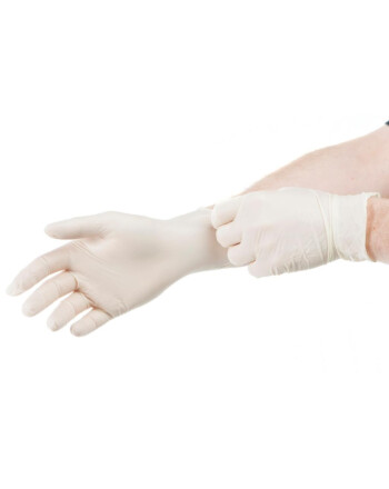 Γάντια μιας χρήσης λάτεξ με πούδρα λευκά XL 100τεμ