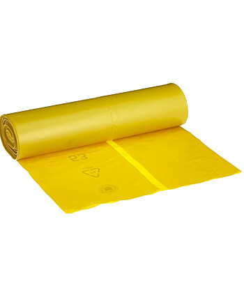 Deiss Premium σάκος για μολυσματικά ενδύματα 64x100cm κίτρινος 20τεμ