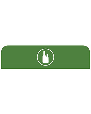 Rubbermaid® Configure™ πινακίδα ανακύκλωσης γυαλιού πράσινη 125L
