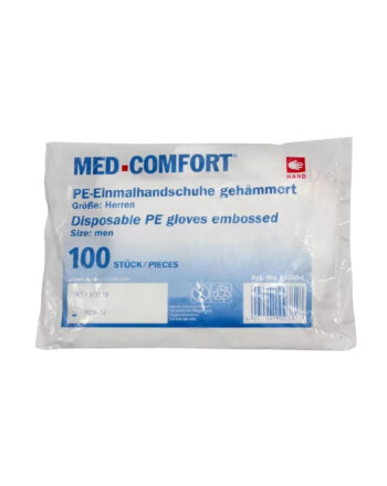 Med Comfort Γάντια μιας χρήσης HDPE διάφανα L 100τεμ