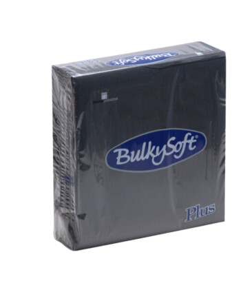 BulkySoft® Plus χαρτοπετσέτα point to point μαύρη 2φυλλη 1/4 38x38cm 40τεμ