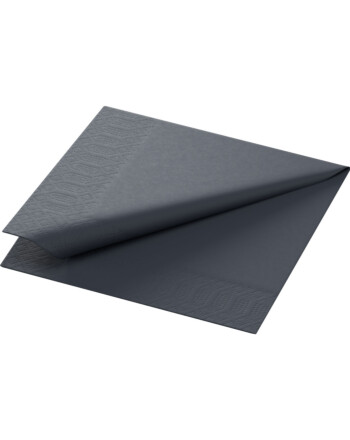 Duni χαρτοπετσέτα μαύρη 3φυλλη 1/4 24x24cm πολυτελείας 250τεμ
