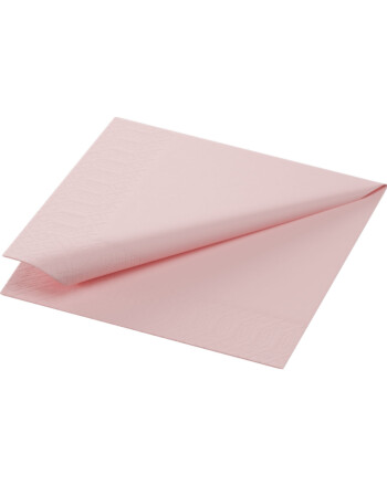 Duni χαρτοπετσέτα ροζ 3φυλλη 1/4 24x24cm πολυτελείας 250τεμ