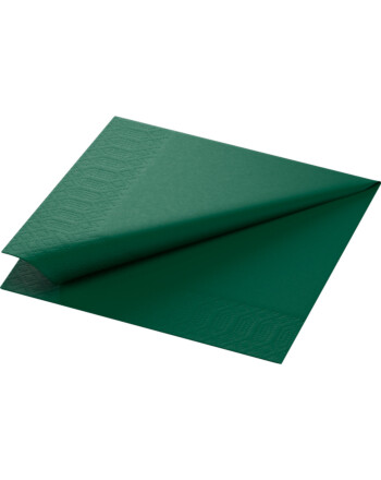Duni χαρτοπετσέτα σκούρο πράσινο 3φυλλη 1/4 33x33cm πολυτελείας 125τεμ