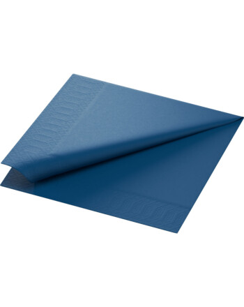 Duni χαρτοπετσέτα σκούρο μπλε 3φυλλη 1/4 40x40cm πολυτελείας 125τεμ