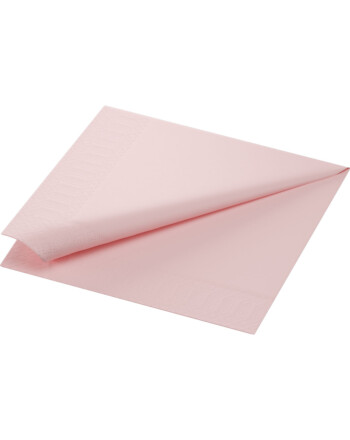 Duni χαρτοπετσέτα ροζ 3φυλλη 1/4 40x40cm πολυτελείας 250τεμ