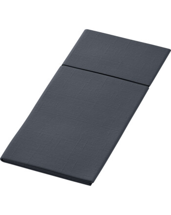 Duni Duniletto® Slim χαρτοπετσέτα φάκελος μαύρη 40x33cm Airlaid 65τεμ