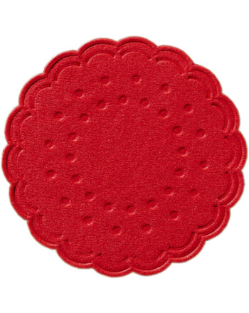 Duni κόκκινο στρογγυλό σουβέρ 8φυλλο Ø7,5cm 250τεμ