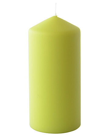 Duni Pillar κερί ματ λαχανί 15xØ7cm 50h
