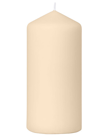 Duni Pillar κερί ματ σε φυσική απόχρωση 15xØ7cm 50h