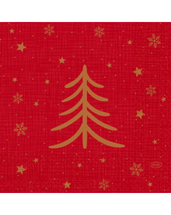 Duni Shimmer Trees χαρτοπετσέτα με σχέδιο 3φυλλη 1/4 33x33cm πολυτελείας 250τεμ