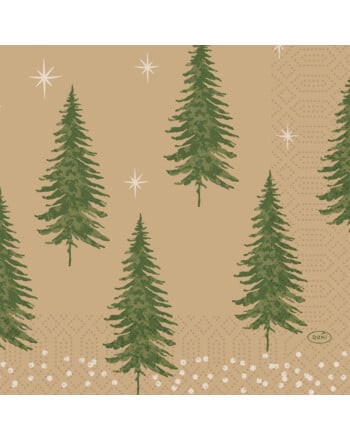 Duni Humble Trees χαρτοπετσέτα με σχέδιο 3φυλλη 1/4 33x33cm πολυτελείας 250τεμ