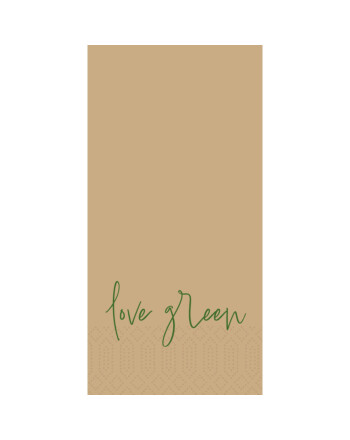 Duni Love Green χαρτοπετσέτα 1/8 40x40cm πολυτελείας 300τεμ