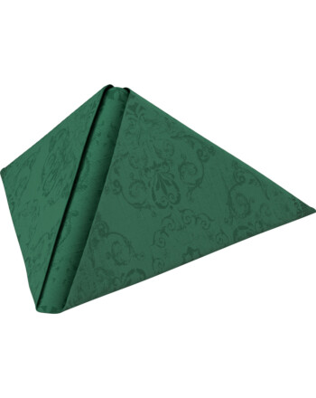 Duni Dunilin® Opulent χαρτοπετσέτα σκούρο πράσινο με σχέδιο 1/4 40x40cm Airlaid 45τεμ
