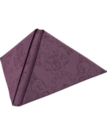Duni Dunilin® Opulent χαρτοπετσέτα σκούρο μοβ με σχέδιο 1/4 40x40cm Airlaid 45τεμ