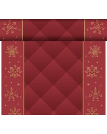 Duni Rhombus Bordeaux ράνερ σε ρολό Airlaid με σχέδιο 0,4x24m