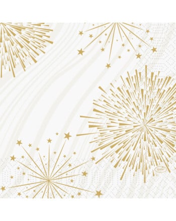 Duni Sparkly White χαρτοπετσέτα με σχέδιο 3φυλλη 1/4 33x33cm πολυτελείας 50τεμ