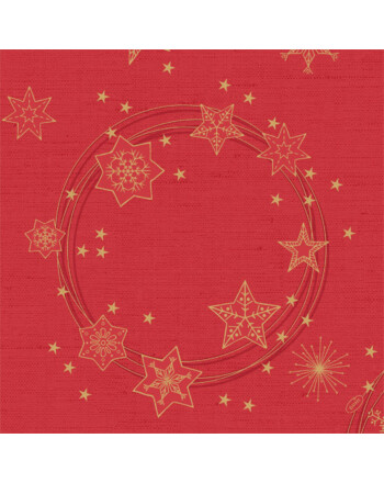 Duni Dunisoft® Star Shine Red χαρτοπετσέτα με σχέδιο 40x40cm Airlaid 60τεμ