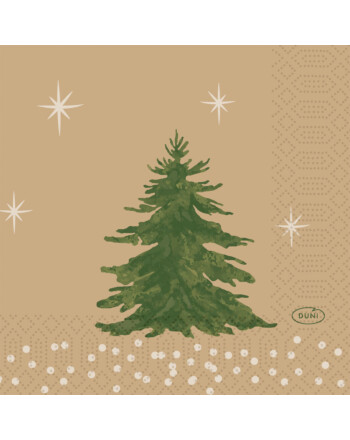 Duni Humble Trees χαρτοπετσέτα με σχέδιο 3φυλλη 1/4 24x24cm πολυτελείας 50τεμ
