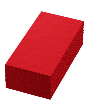 Duni Bio Dunisoft® χαρτοπετσέτα κόκκινη 1/8 40x40cm Airlaid 60τεμ