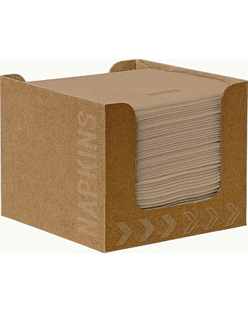 Duni Bio Dunisoft® Ecoecho® χάρτινη θήκη με kraft χαρτοπετσέτες 20x20cm 50τεμ