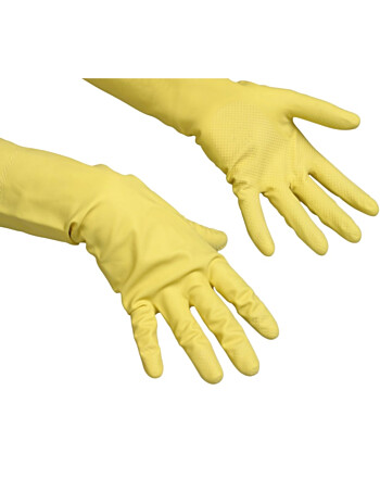 Vileda® Safegrip γάντια πολλαπλών χρήσεων λάτεξ κίτρινα L 2τεμ