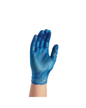 Sempermed® Protects Hygienic γάντια μίας χρήσης βινυλίου χωρίς πούδρα μπλε L 100τεμ