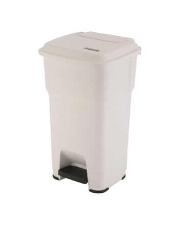 Vileda® Hera κάδος απορριμμάτων λευκός με πεντάλ 60L