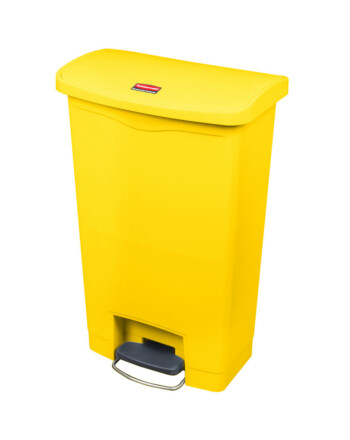 Rubbermaid Slim Jim® Step-On Front-Step κάδος απορριμμάτων κίτρινος με πεντάλ 50L