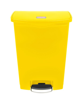 Rubbermaid Slim Jim® Step-On Front-Step κάδος απορριμμάτων κίτρινος με πεντάλ 90L