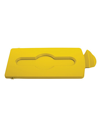 Rubbermaid Slim Jim® καπάκι ανακύκλωσης κλειστό κίτρινο για κάδο 87L