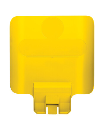 Rubbermaid Slim Jim® πινακίδα ανακύκλωσης κίτρινη