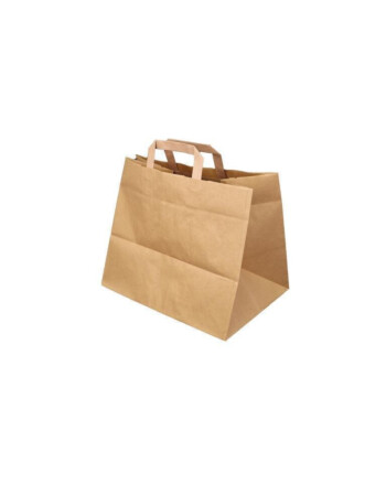 Τσάντα μεταφοράς χάρτινη kraft 32x21x33cm 250τεμ